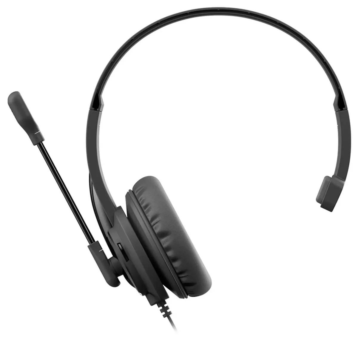 картинка Гарнитура A4Tech HU-11 Mono Headset, черный (HU-11 Black) от магазина КомпьютерЦентр