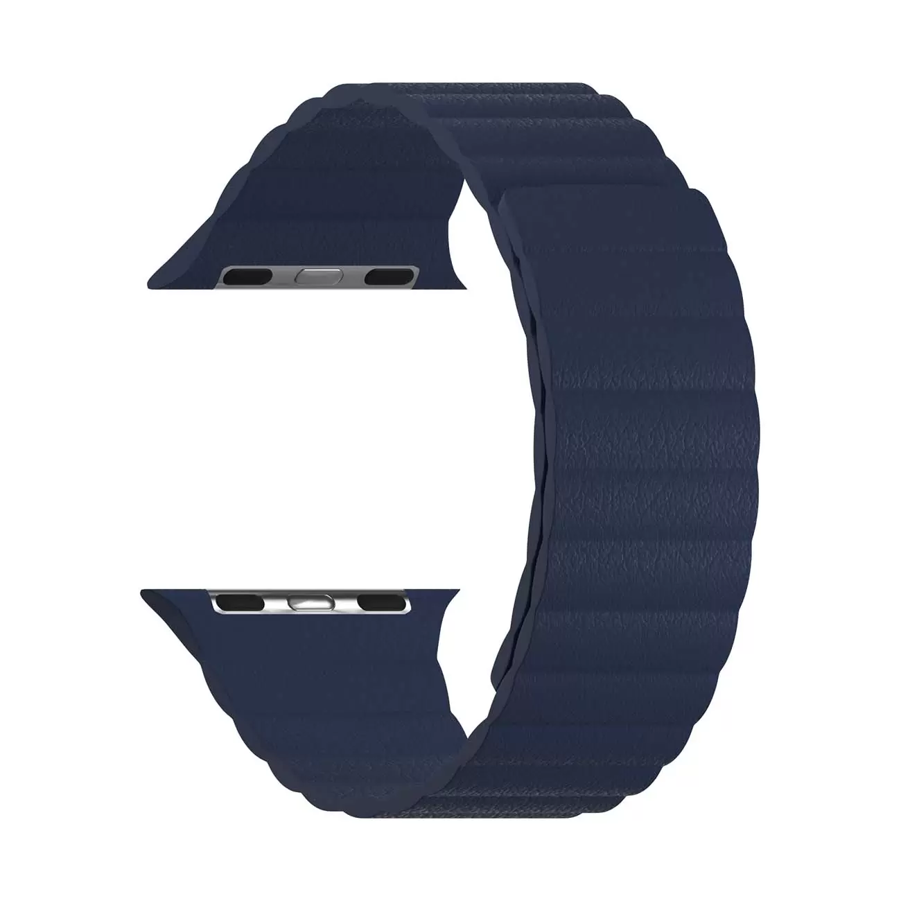 картинка Кожаный ремешок для Apple Watch 42/ 44/ 45 mm Series 1-7, SE LYAMBDA POLLUX DSP-24-44-DB Dark Blue от магазина КомпьютерЦентр