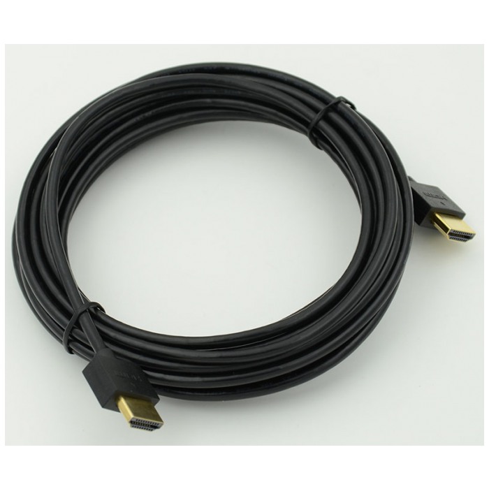 картинка Кабель Behpex HDMI Gold plated Connector, V1.4, Ultra Slim (19pin), 3м, ferrit от магазина КомпьютерЦентр