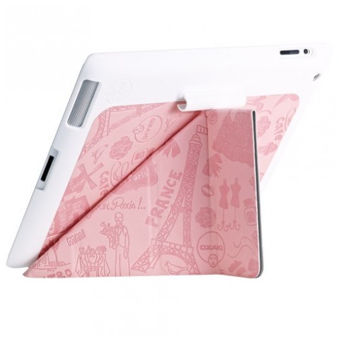 картинка Чехол Ozaki iCoat Travel Paris for iPad Air (OC111PR) от магазина КомпьютерЦентр