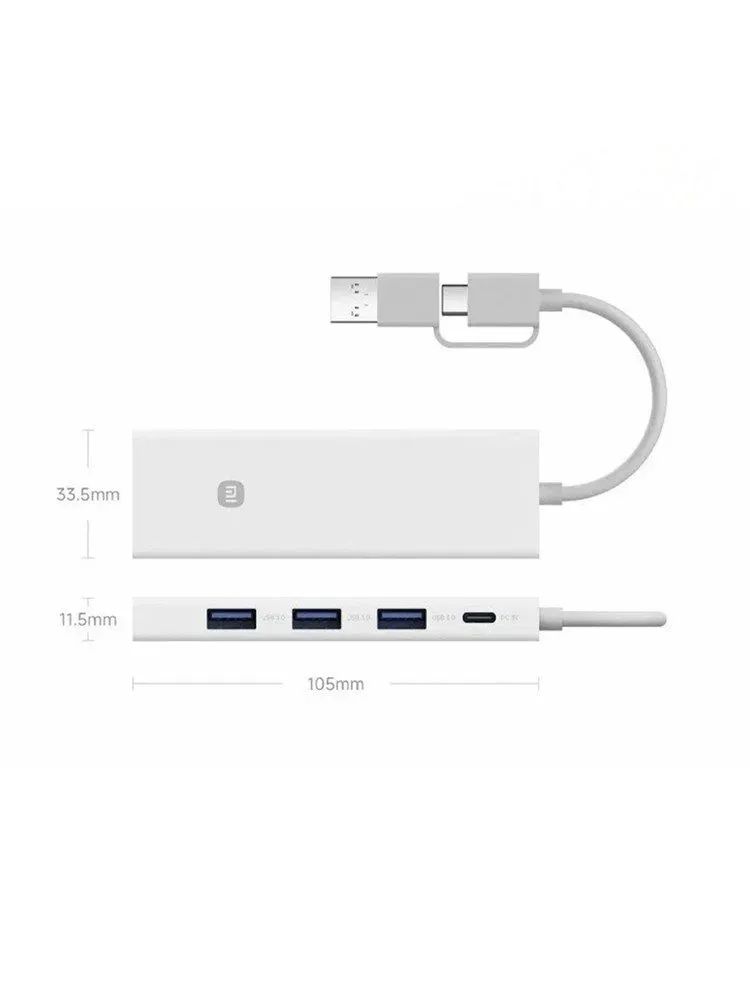картинка HUB 4-port Xiaomi USB 3.0 XMSTFXQ01YM White (BHR9450CN) от магазина КомпьютерЦентр
