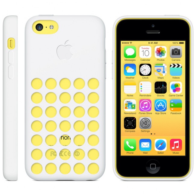 картинка Чехол Apple Case for iPhone 5C White (MF039) от магазина КомпьютерЦентр