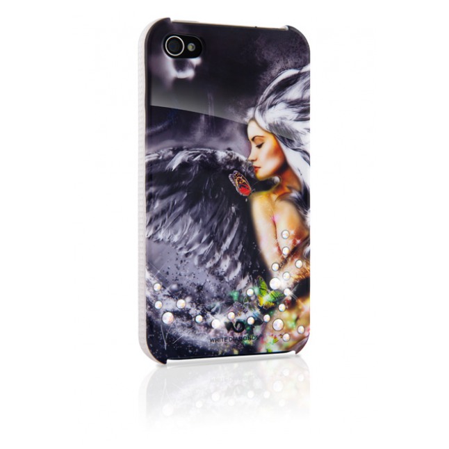 картинка Чехол White Diamonds Angel Chrome for iPhone 4/4S (1110ANG2) от магазина КомпьютерЦентр