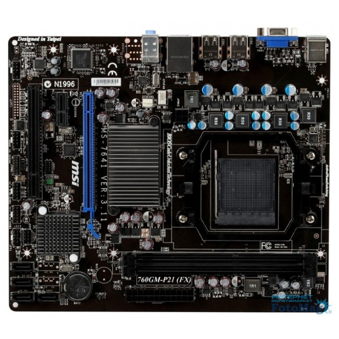 картинка Материнская плата MSI 760GM-P21 (FX) (760GM-P21 (FX)) от магазина КомпьютерЦентр