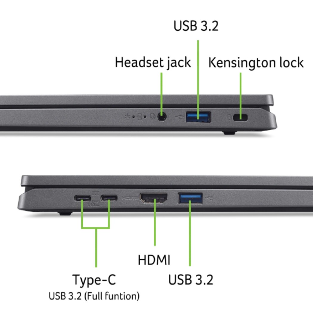 картинка Ноутбук Acer Aspire Go 17 (AG17-31P-C03Z) 17.3'' (FHD/ IPS) /  N150/  8192/  SSD 512/  UMA/  DOS/  Iron от магазина КомпьютерЦентр