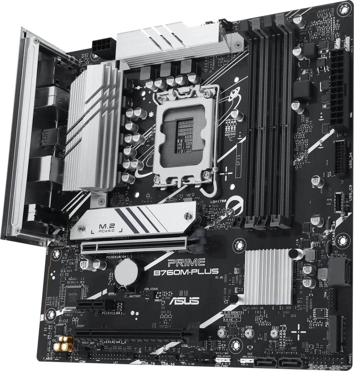 картинка Материнская плата ASUS PRIME B760M-PLUS, LGA 1700, Intel B760, 4xDDR5, mATX от магазина КомпьютерЦентр