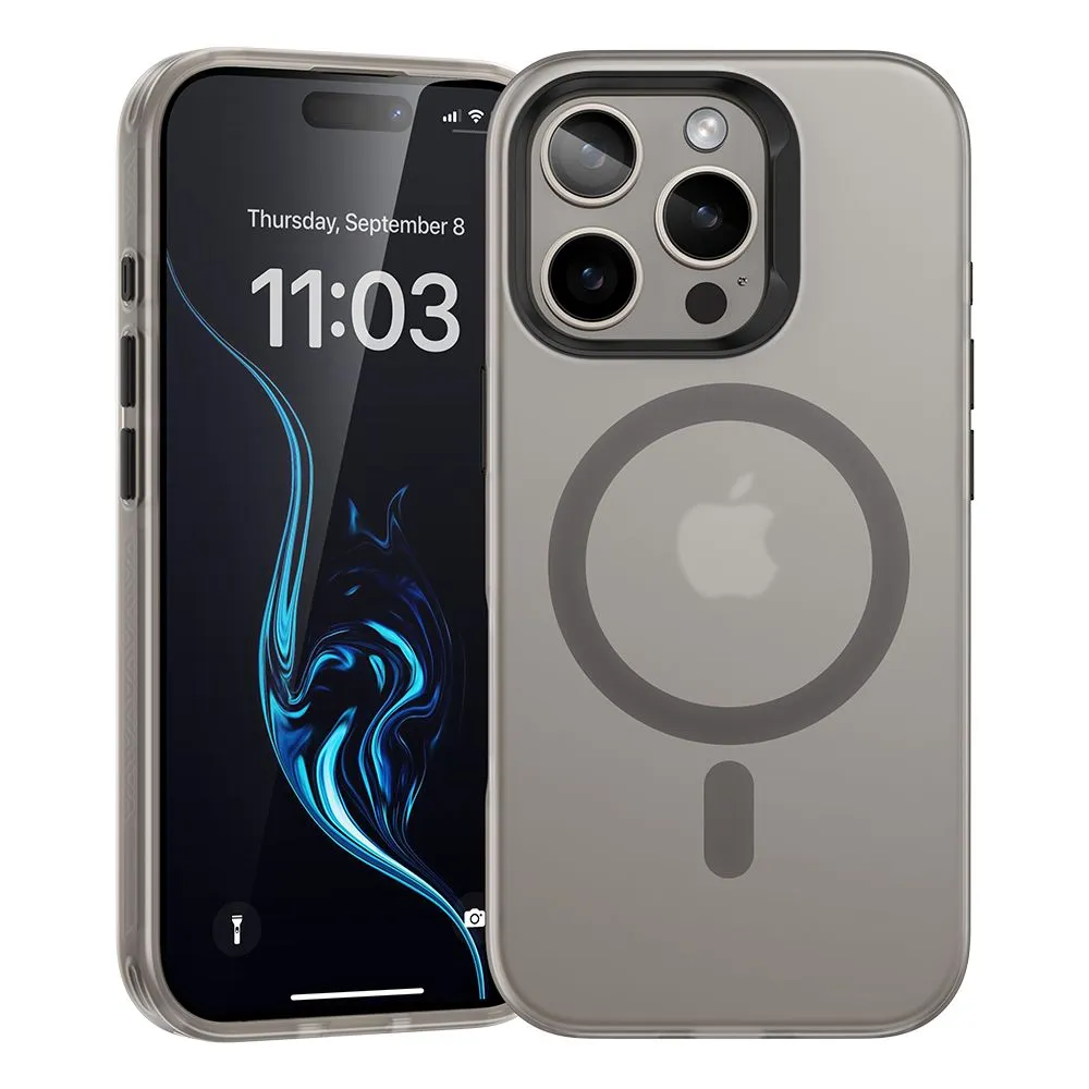 картинка Чехол силиконовый Benks Lucid Armor Case (MagSafe) для iPhone 16 6.1''Grey (C.K.PC.AP.GR.0063) от магазина КомпьютерЦентр