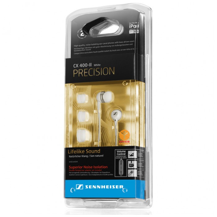 картинка Наушники Sennheiser CX 400-II Precision White (СX400-II White) от магазина КомпьютерЦентр