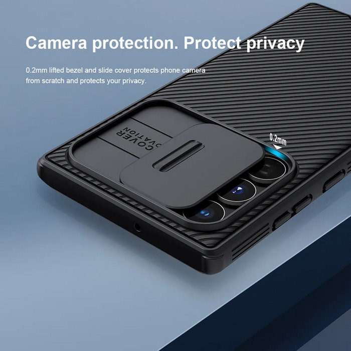 картинка Чехол Nillkin Camshield Pro для Samsung Galaxy S22 Ultra, Black от магазина КомпьютерЦентр