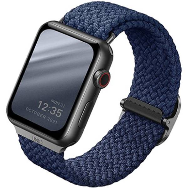 картинка Плетеный ремень Uniq ASPEN для Apple Watch 49/ 45/ 44/ 42 BLUE (44MM-ASPOBLU) от магазина КомпьютерЦентр