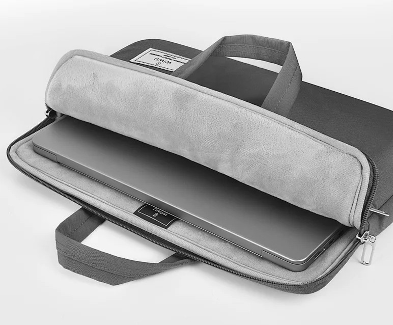 картинка Сумка для ноутбука WIWU Vivi Laptop HandBag for MacBook 14'' Gray от магазина КомпьютерЦентр