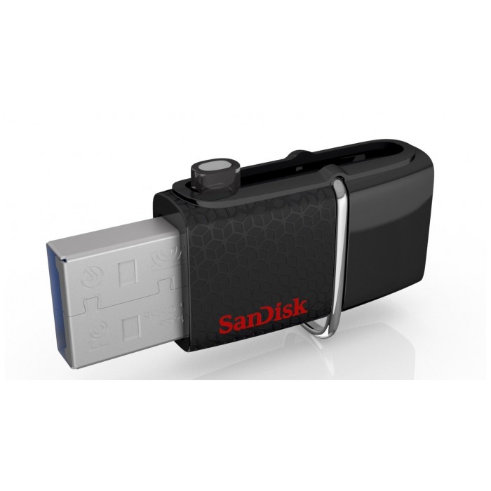картинка Флешка USB SanDisk USB3.0 64Gb Ultra Dual Black (SDDD2-064G-GAM46) от магазина КомпьютерЦентр