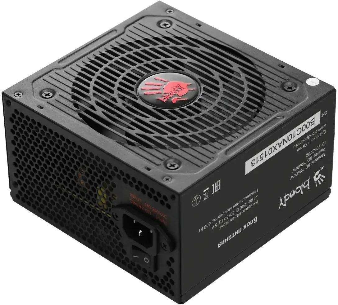 картинка Блок питания BLOODY BD-PS600W, 600Вт, черный, retail от магазина КомпьютерЦентр