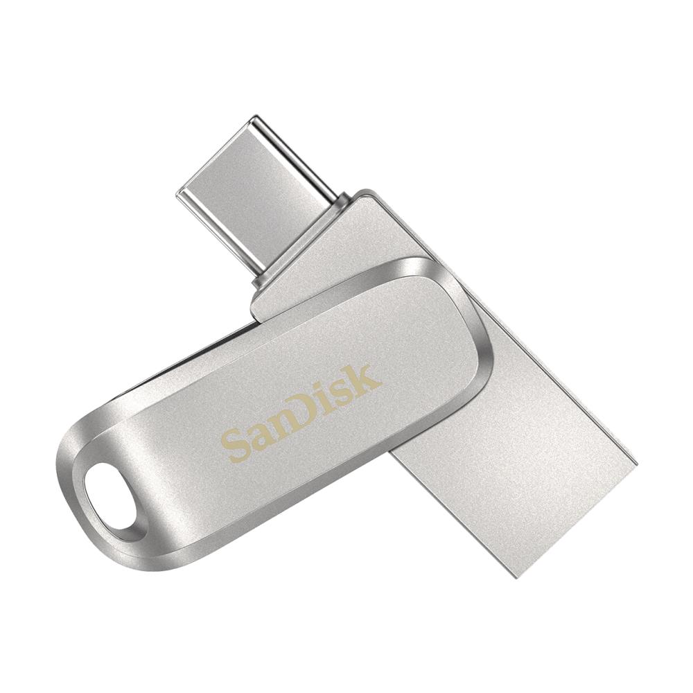 картинка USB3.1 накопитель 32Gb SanDisk Ultra Dual Drive Luxe Type-C Silver (SDDDC4-032G-G46) от магазина КомпьютерЦентр