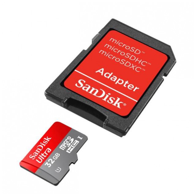 картинка Карта памяти SanDisk 16Gb microSDHC Ultra UHS-I + адаптер (SDSDQUA-016G-U46A) от магазина КомпьютерЦентр