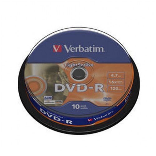 картинка Диски Verbatim DVD+R Light Scribe 4,7Gb 16x 10 pack Cake от магазина КомпьютерЦентр