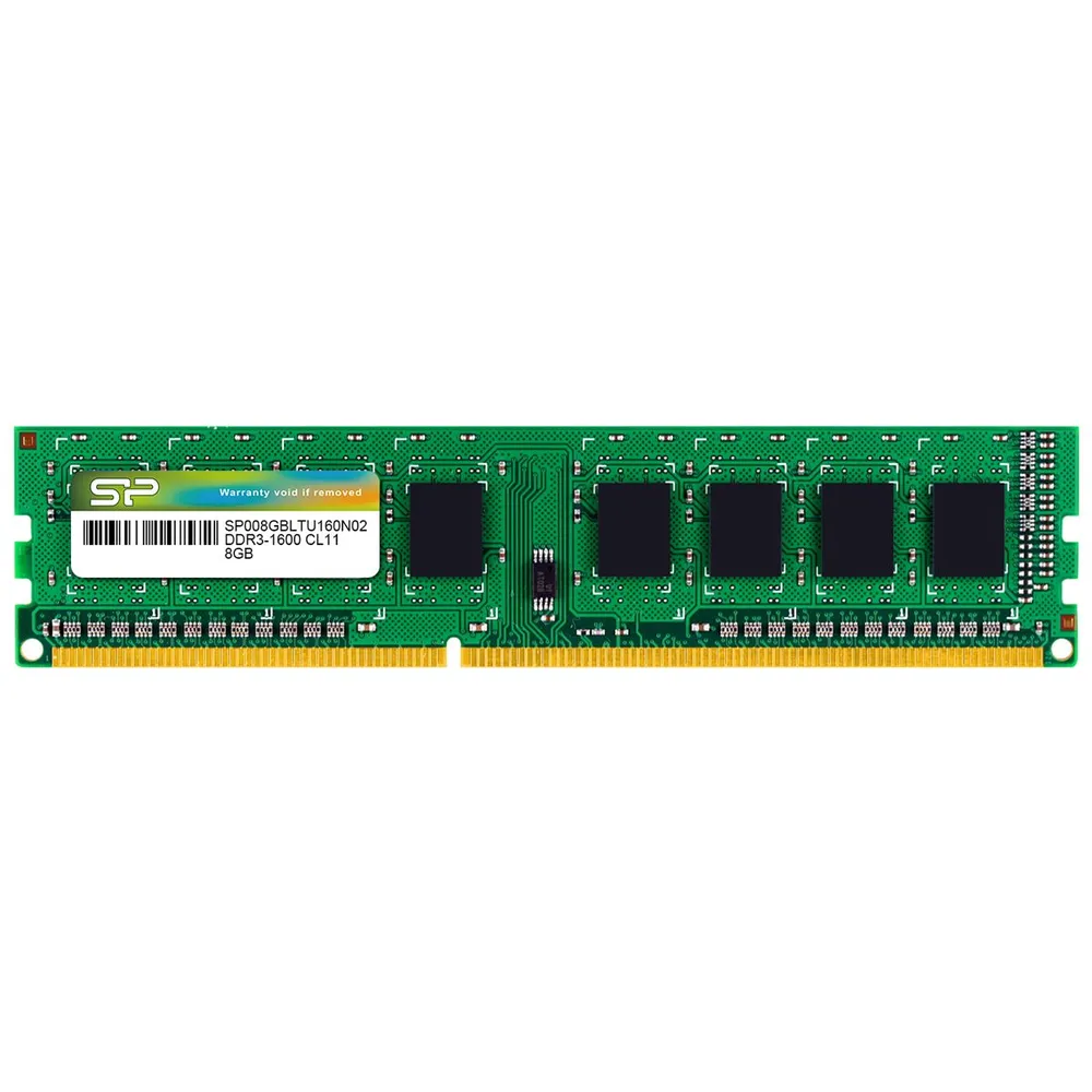 картинка DIMM DDR3 8Gb 1600MHz PC3-12800 SiliconPower (SP008GBLTU160N02) от магазина КомпьютерЦентр