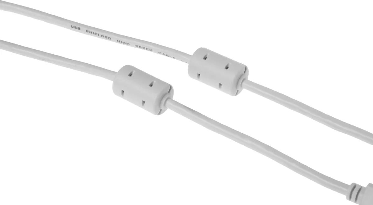 картинка Кабель USB 2.0 A->B - 1.8 м Buro USB2.0-AM/ BM-1.8M-MG ферритовые кольца (817259) от магазина КомпьютерЦентр