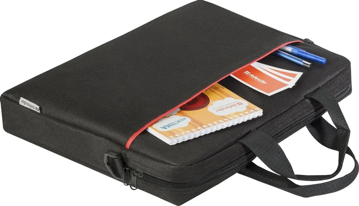 картинка Сумка для ноутбука Defender Lite 15.6'' Black карман (26083) от магазина КомпьютерЦентр