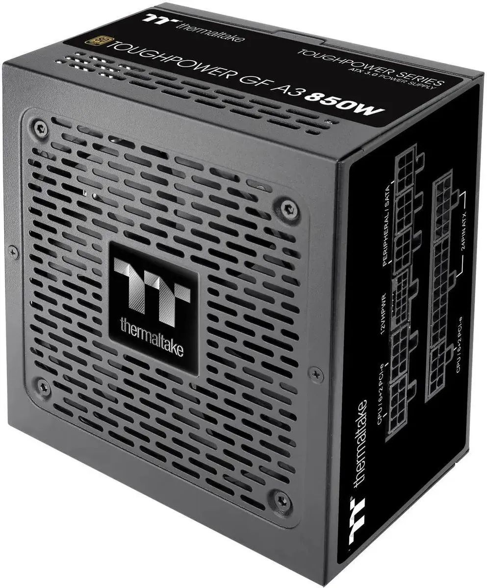 картинка Блок питания Thermaltake ATX 850W Toughpower GF A3 Gen.5 80+ gold 24pin APFC 120mm fan 8xSATA Cab Ma PS-TPD-0850FNFAGE-H от магазина КомпьютерЦентр