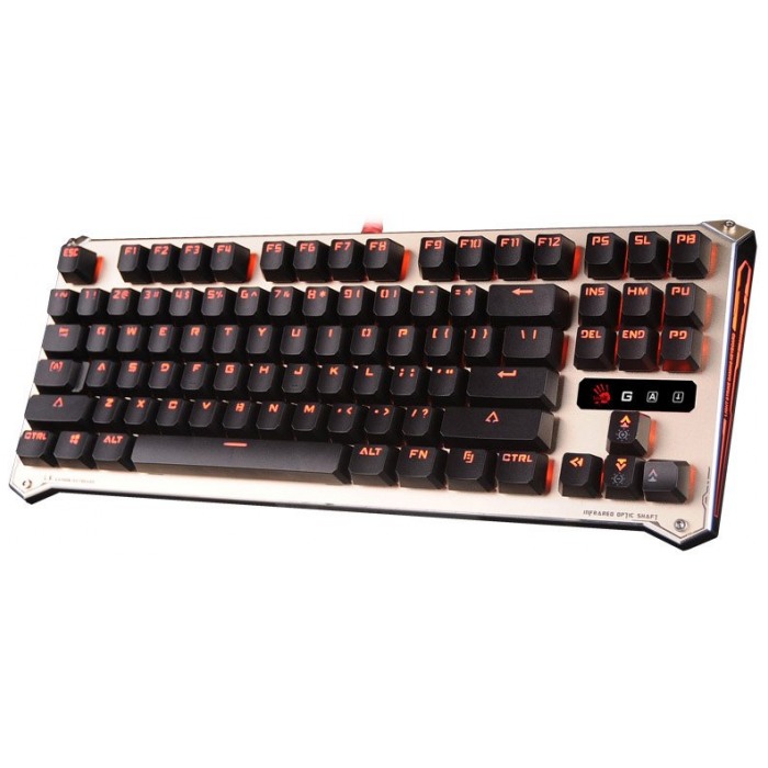 картинка Клавиатура A4tech Bloody B830 Gamer LED Gold/Black (B830) от магазина КомпьютерЦентр