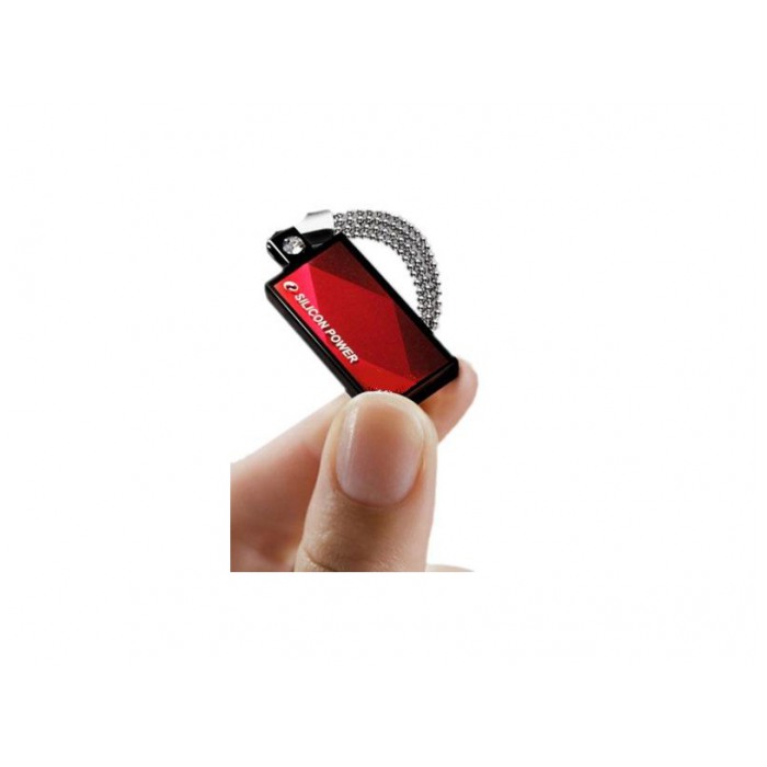 картинка Флешка USB SiliconPower Touch 810 8Gb Red (SP008GBUF2810V1R) от магазина КомпьютерЦентр