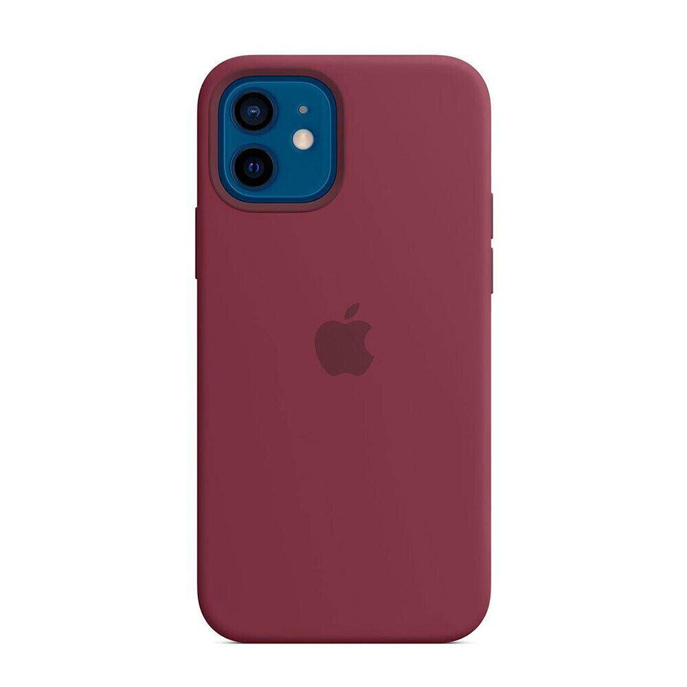 картинка Чехол Apple Silicone Case Simple for iPhone 12/  12 Pro Вишневый (Copy) от магазина КомпьютерЦентр