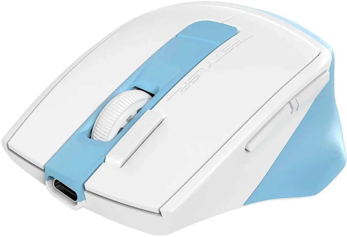 картинка Мышка A4tech Fstyler FG45CS Air голубой/ белый оптич. 2000dpi silent беспров. USB для ноутбука 7bu FG45CS AIR USB (LCY BLUE) от магазина КомпьютерЦентр
