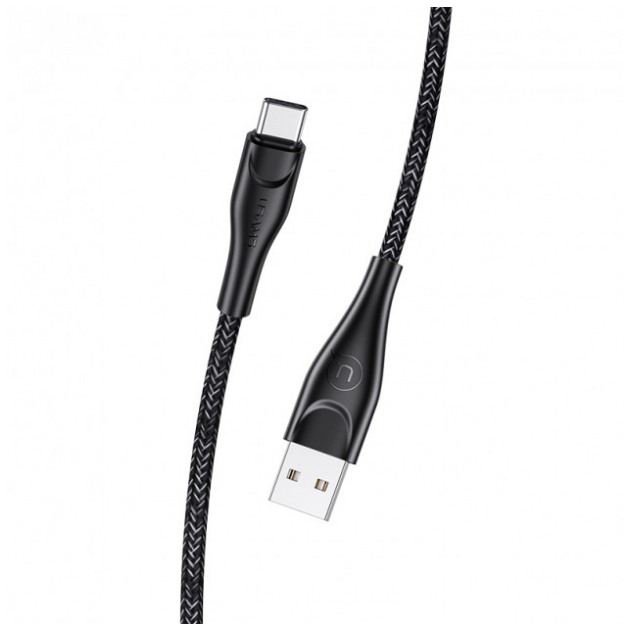 картинка Кабель Usams U41 Type-C Braided Data and Charging Cable 1m Black (US-SJ392) от магазина КомпьютерЦентр