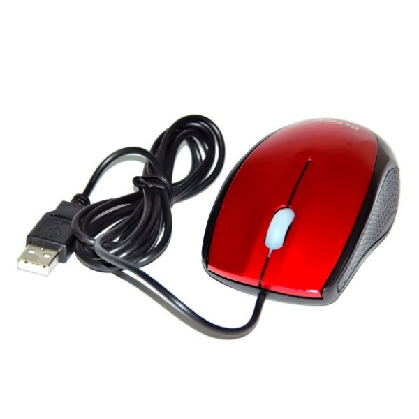 картинка Мышка DeTech DE-3062 Red USB от магазина КомпьютерЦентр