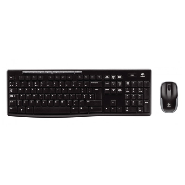 картинка Клавиатура+мышь Logitech Combo MK260 Wireless Black (920-003011) от магазина КомпьютерЦентр