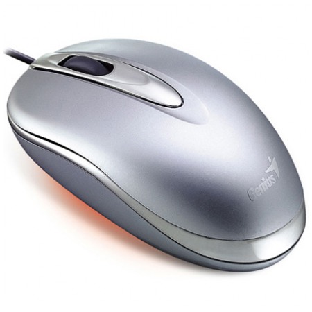 картинка Мышка Genius NetScroll+ Mini Traveler Silver USB (31011468100) от магазина КомпьютерЦентр