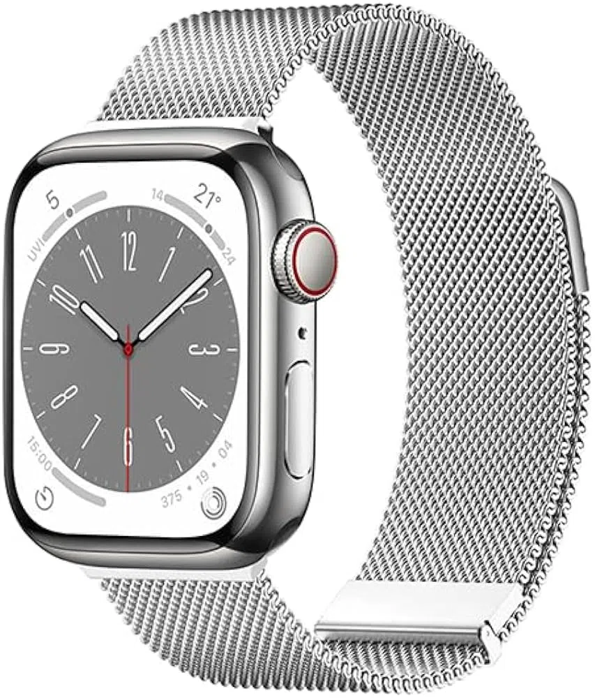 картинка Металлический ремешок WiWu Milanese Magnetic Wi-WB005 для Apple Watch 42/ 44/ 45/ 49mm, Серебристый от магазина КомпьютерЦентр