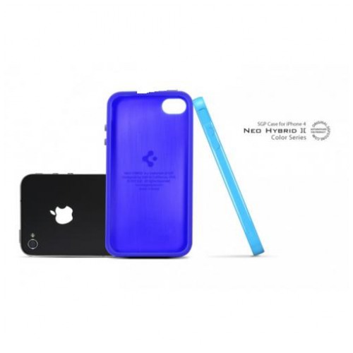 картинка Чехол SGP Neo Hybrid-2 Color Series Tender Blue for iPhone 4 (SGP07776) от магазина КомпьютерЦентр