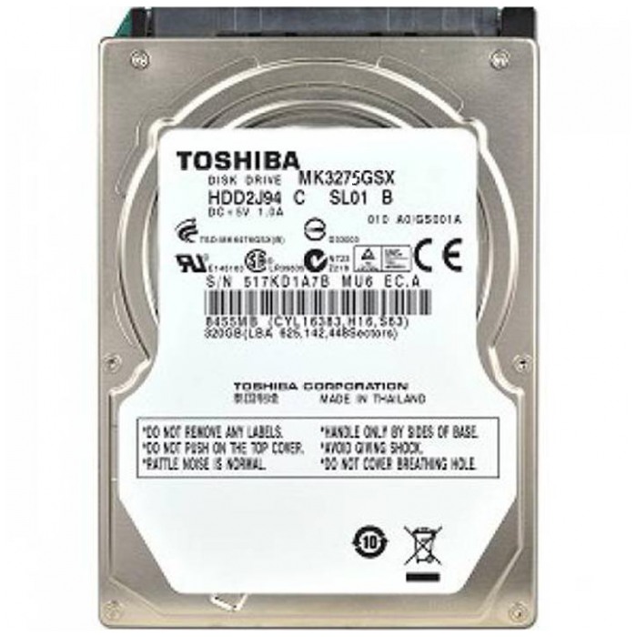 картинка Жесткий диск Toshiba 320Gb 2.5″ 8Mb 5400rpm (MK3275GSX) от магазина КомпьютерЦентр