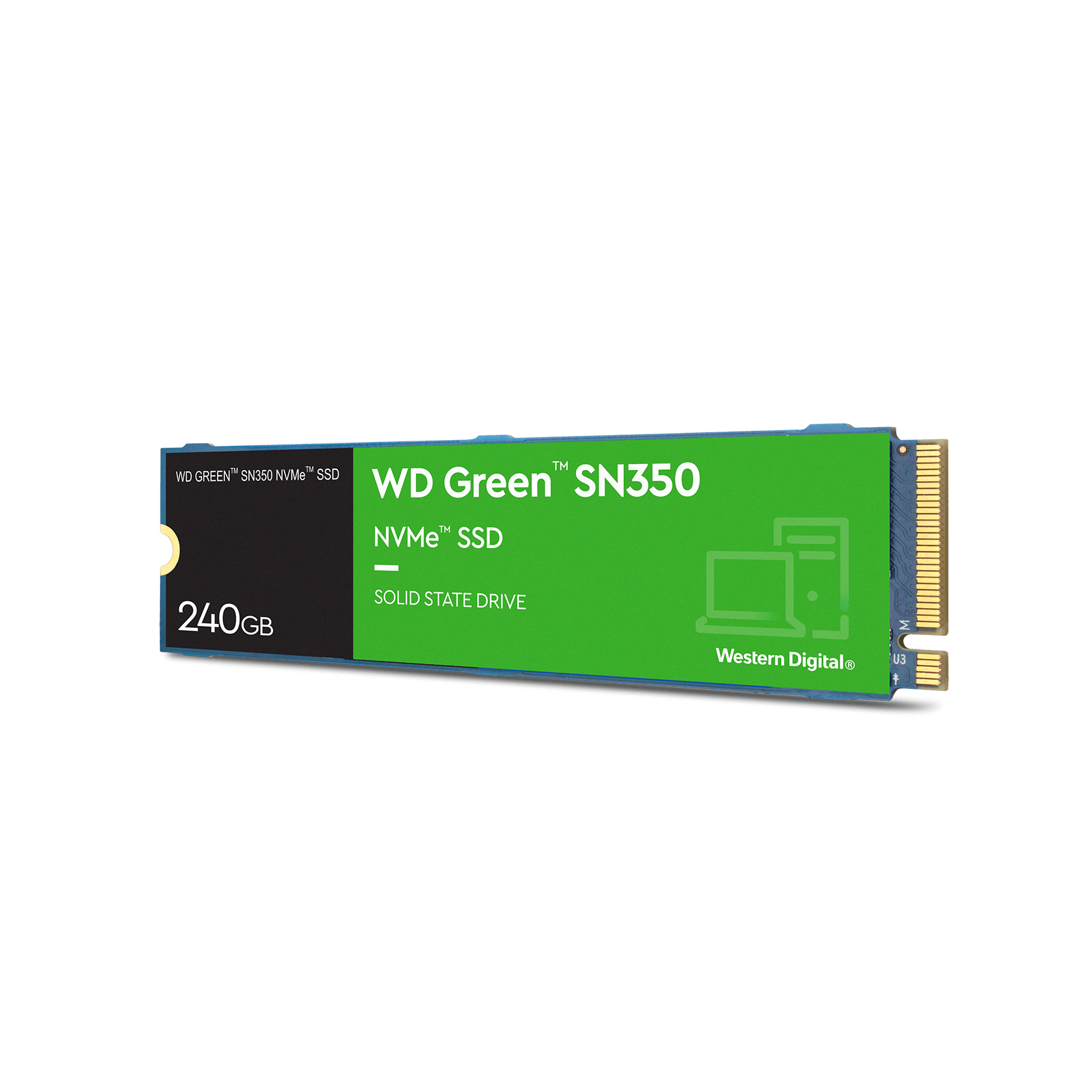 картинка SSD накопитель 240 Гб WesternDigital Green SN350 M.2 2280 PCI-E x4 (WDS240G2G0C) от магазина КомпьютерЦентр