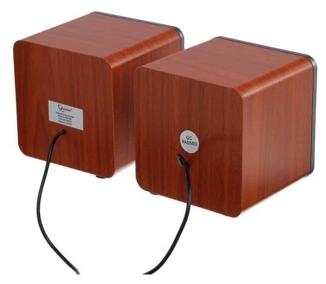 картинка Акустика Gembird 2.0 SPK-206 Brown, 5Вт от магазина КомпьютерЦентр