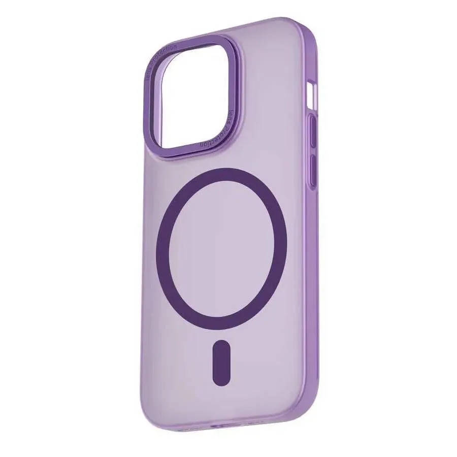 картинка Чехол WiWU Ultra Thin Frosted Case MMC-103 для iPhone 14 Pro Max 6.7 inch Transparent Purple от магазина КомпьютерЦентр