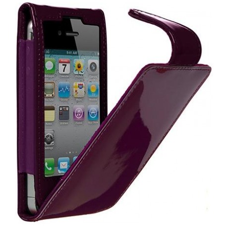 картинка Чехол Cygnett Glam Planet Leather Case Purple for iPhone 4 (CY0095CPGLA) от магазина КомпьютерЦентр