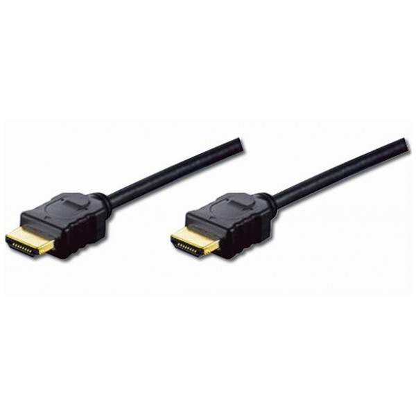 картинка Кабель Digitus HDMI 2m High Speed + Ethernet (AM/ AM) Black (AK-330114-020-S) от магазина КомпьютерЦентр