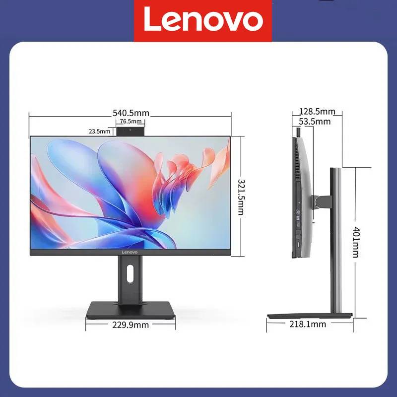 картинка Моноблок Lenovo LX-YTJ2 23.8'' (1920x1080) IPS/  Intel Core i5-12450H/  16 ГБ/  SSD 512 ГБ/  Intel UHD Graphics/  Windows 10 Home, черный от магазина КомпьютерЦентр