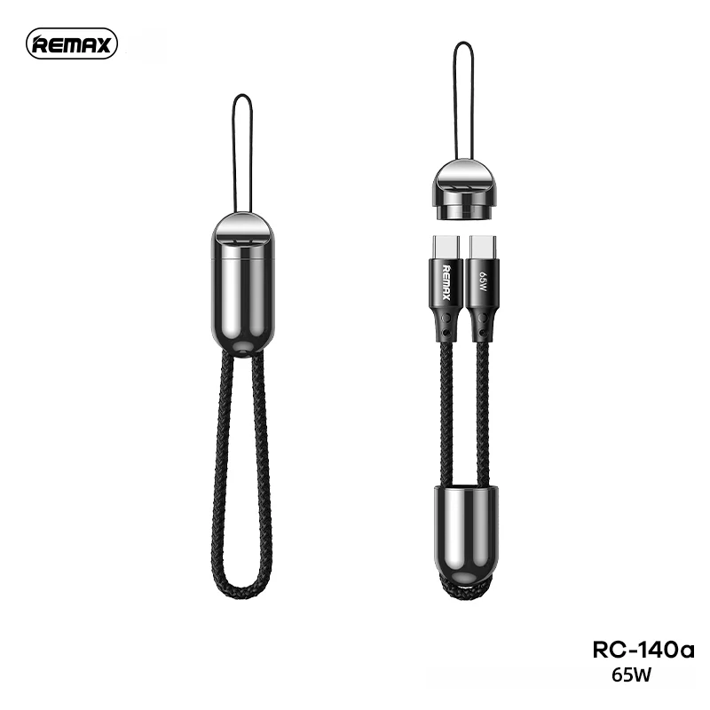картинка Кабель - брелок RC-140a Type-C Type-C 65W для быстрой зарядки Remax от магазина КомпьютерЦентр