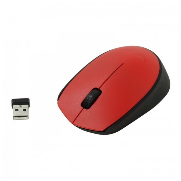 картинка Мышка Logitech M171 Wireless Red/Black (910-004641) от магазина КомпьютерЦентр