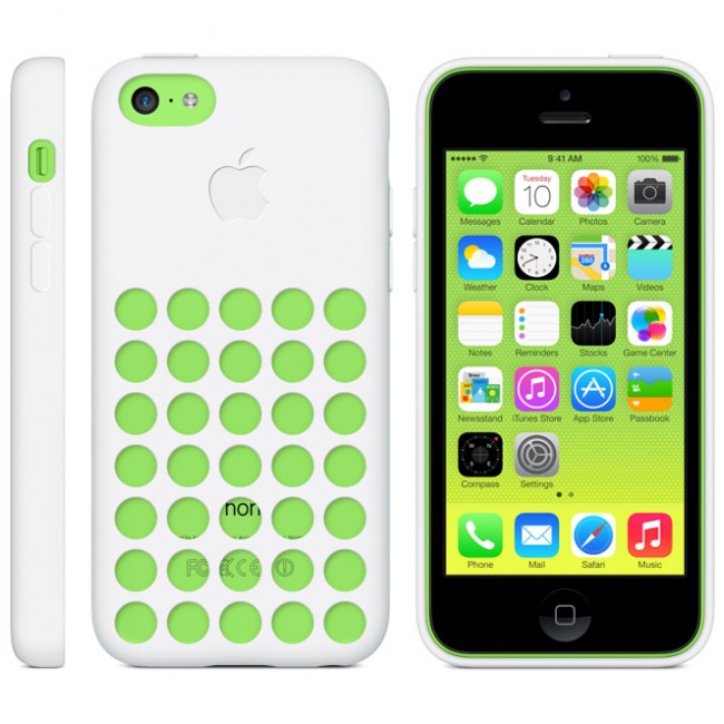 картинка Чехол Apple Case for iPhone 5C White (MF039) от магазина КомпьютерЦентр