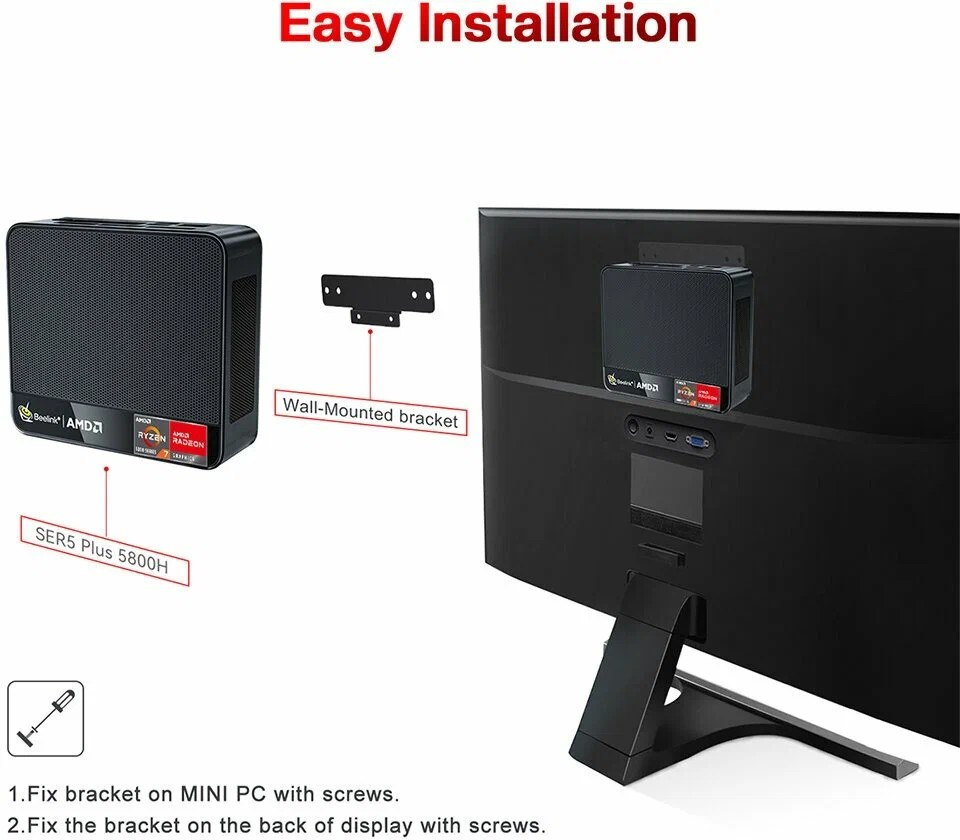 картинка Мини ПК Beelink SER5 MAX, AMD Ryzen 7 6800U /  24Гб DDR5/  500Гб SSD/  WiFi6/  BT5.2/  Windows 11 Pro от магазина КомпьютерЦентр