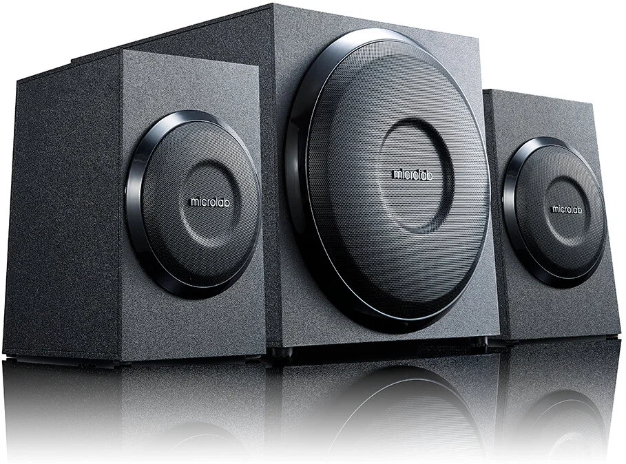 картинка Акустика Microlab M-110 2.1, Black от магазина КомпьютерЦентр