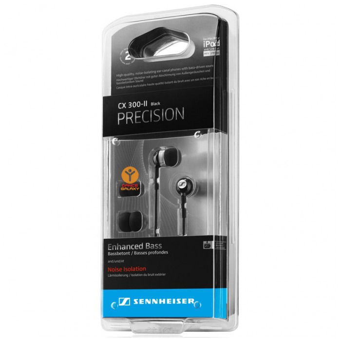 картинка Наушники Sennheiser СX 300-II Precision Black (СX300-II) от магазина КомпьютерЦентр