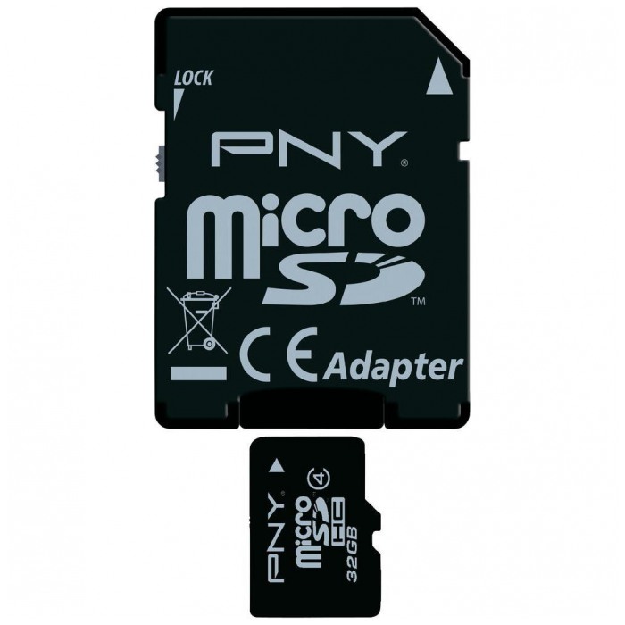 картинка Карта памяти PNY 32Gb microSDHC Class 10 + SD Adapter (SDU32GBHC10-EF) от магазина КомпьютерЦентр