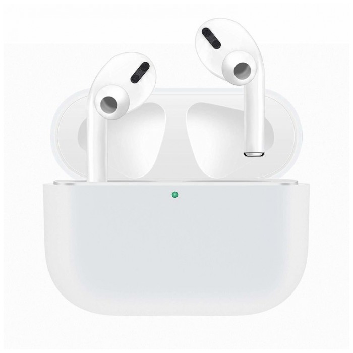 картинка Чехол для AirPods Pro Silicone Case White от магазина КомпьютерЦентр