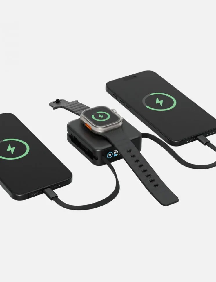 картинка Внешний аккумулятор с кабелем EnergEA MagPac Mini Plus 10000MAH MAGSAFE - черный (BLACK) от магазина КомпьютерЦентр